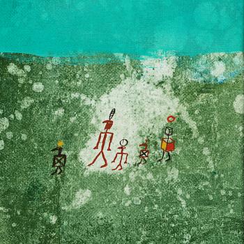 MADELEINE PYK, Olja på duk/pannå, signerad M. Pyk. Utförd 1978.