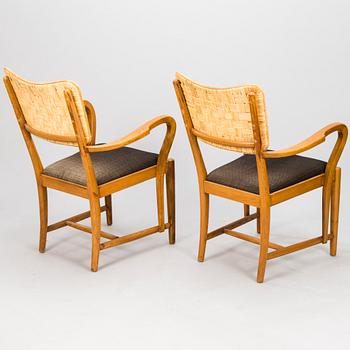 ERIK BRYGGMAN, a pair of 1930's armchairs for.