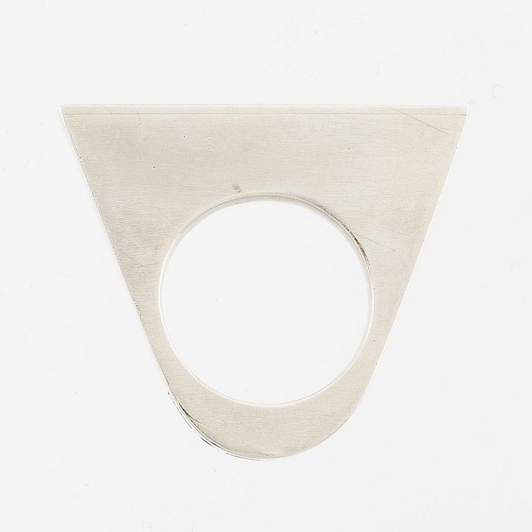 Sigurd Persson, a ring, sterling silver with gilding, Stockholm 1995.