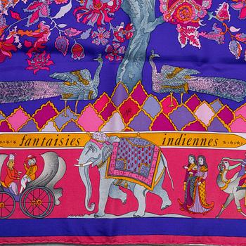 Hermès, a 'Fantasies Indiennes' scarf.