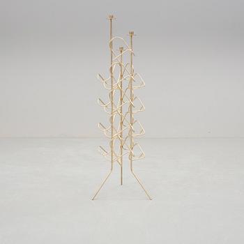VINSTÄLL / LJUSSTAKE, mässing, Lindås, 1900-talets andra hälft.