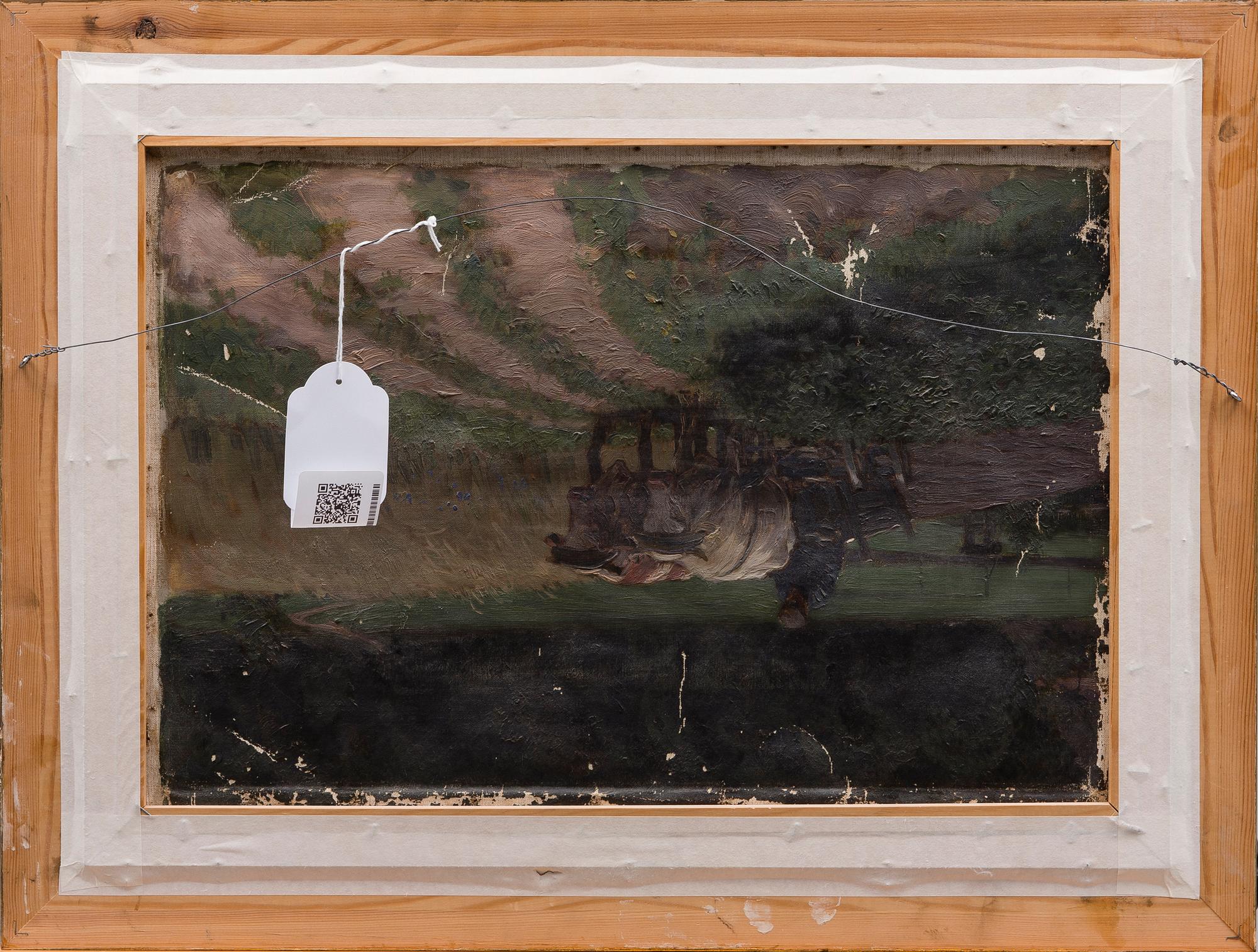 PAUL HEY, olja på duk, signerad, a tergo målning.