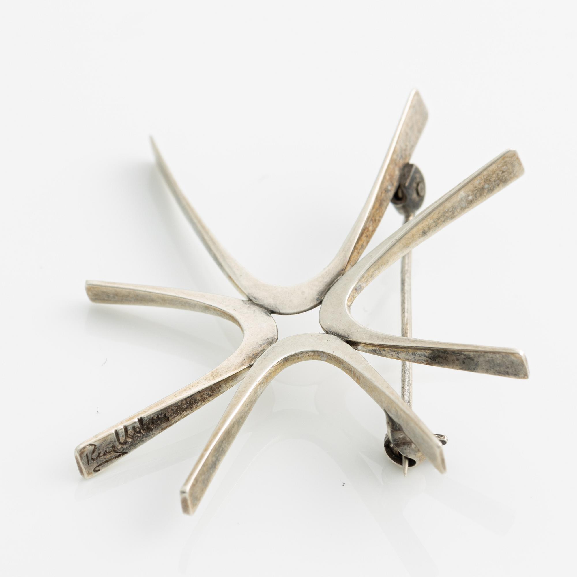 Rey Urban, brosch, sterlingsilver, Stockholm, 1962.