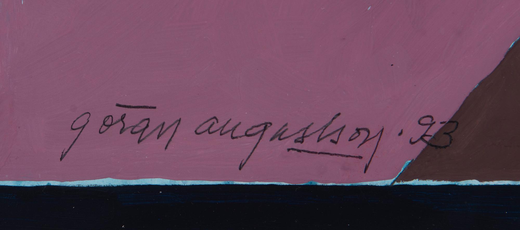 GÖRAN AUGUSTSON, guassi, signeerattu ja päivätty -93.