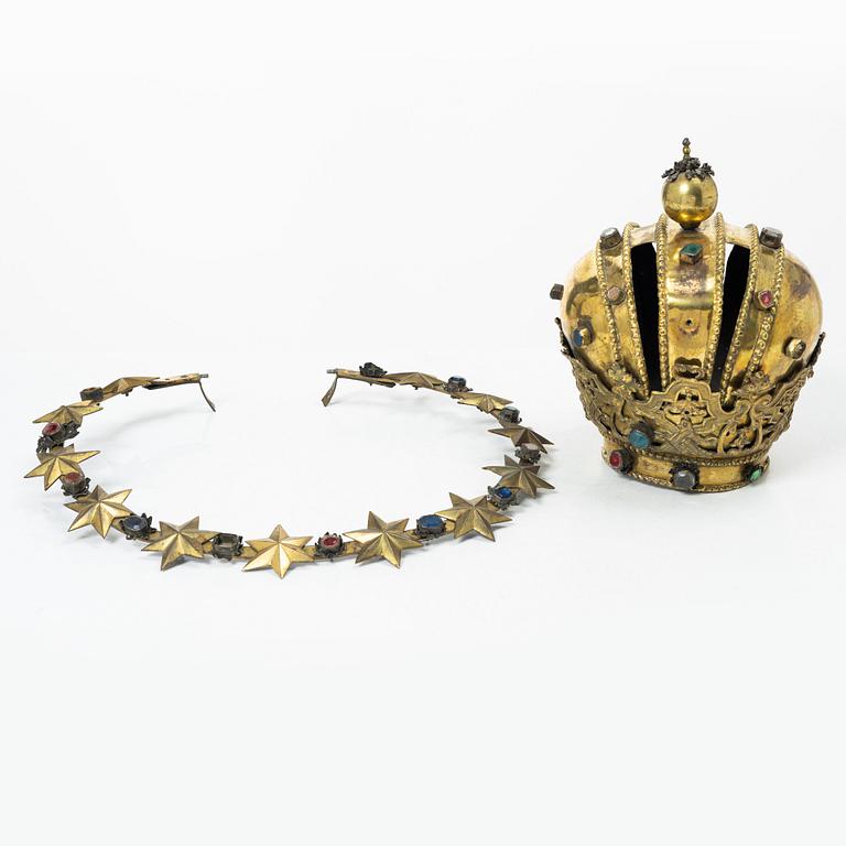 A crown with halo, Eastern Europe, around 1900.