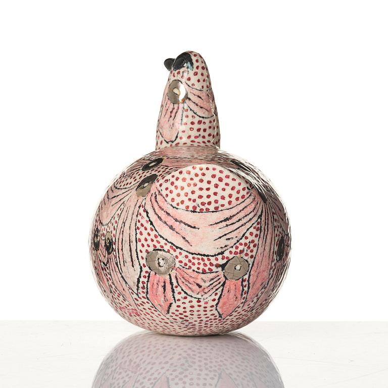 Birger Kaipiainen, a glazed ceramic sculpture of a bird, Arabia, Finland 1970s.