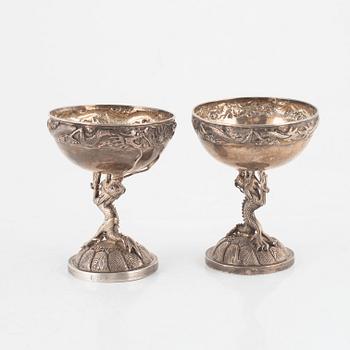 Two Japanese cups, 20th Century. Unidentified makers marks.