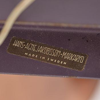 Hans-Agne Jakobsson, vägglampor, ett par, Hans-Agne Jakobsson AB, 
Markaryd, 1950-tal.