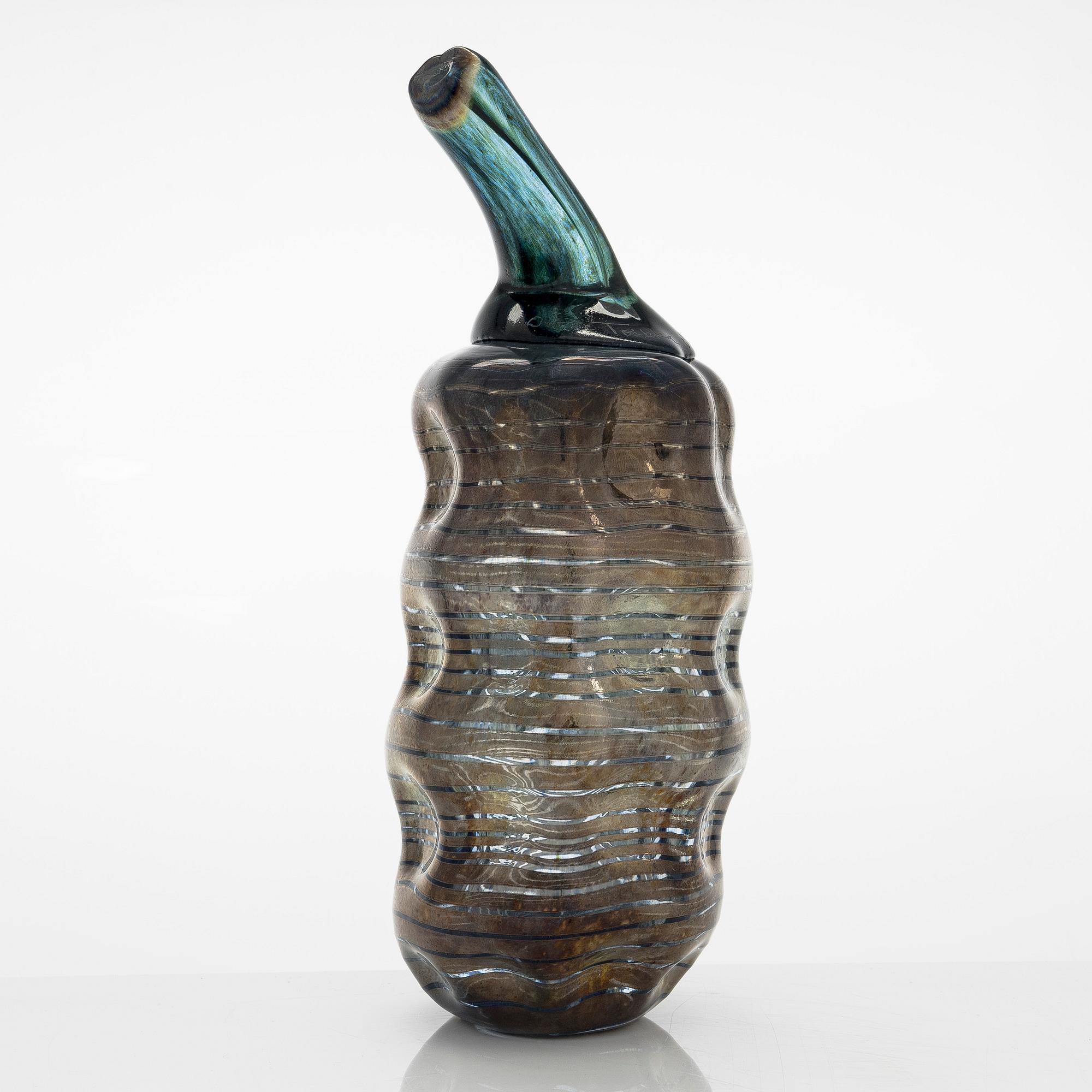 Oiva Toikka, glasskulptur, signerad Oiva Toikka Nuutajärvi Notsjö.