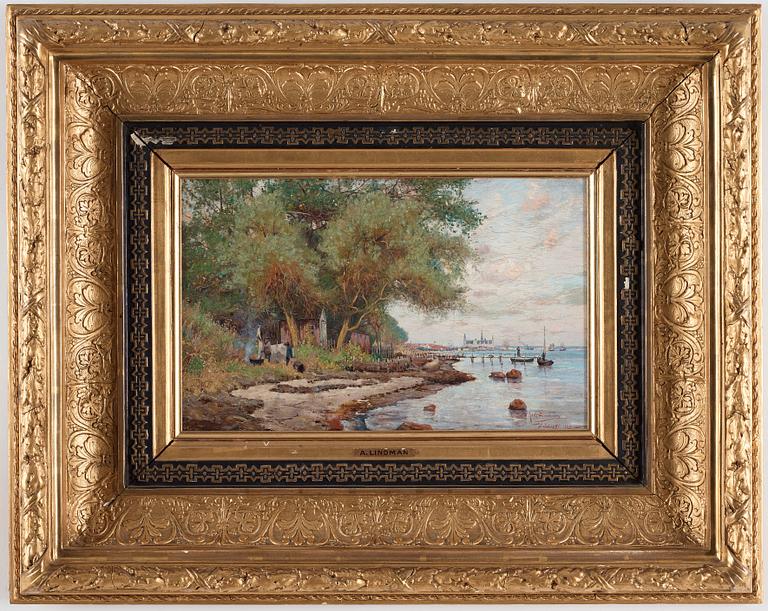 Axel Lindman, Strandmotiv från Helsingör.