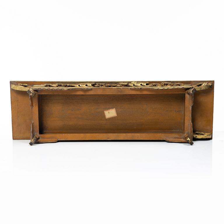 A Japanese lacquer altar table, Meiji period (1868-1912).