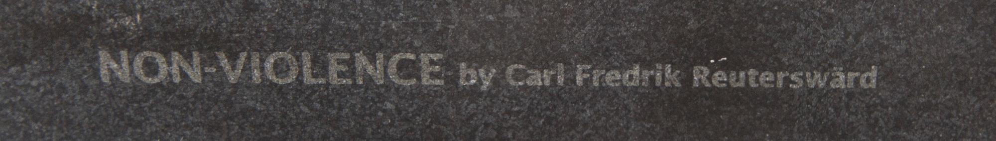 Carl-Fredrik Reuterswärd / The Non-Violence Project Foundation, sculpture signed and numbered 12/50.