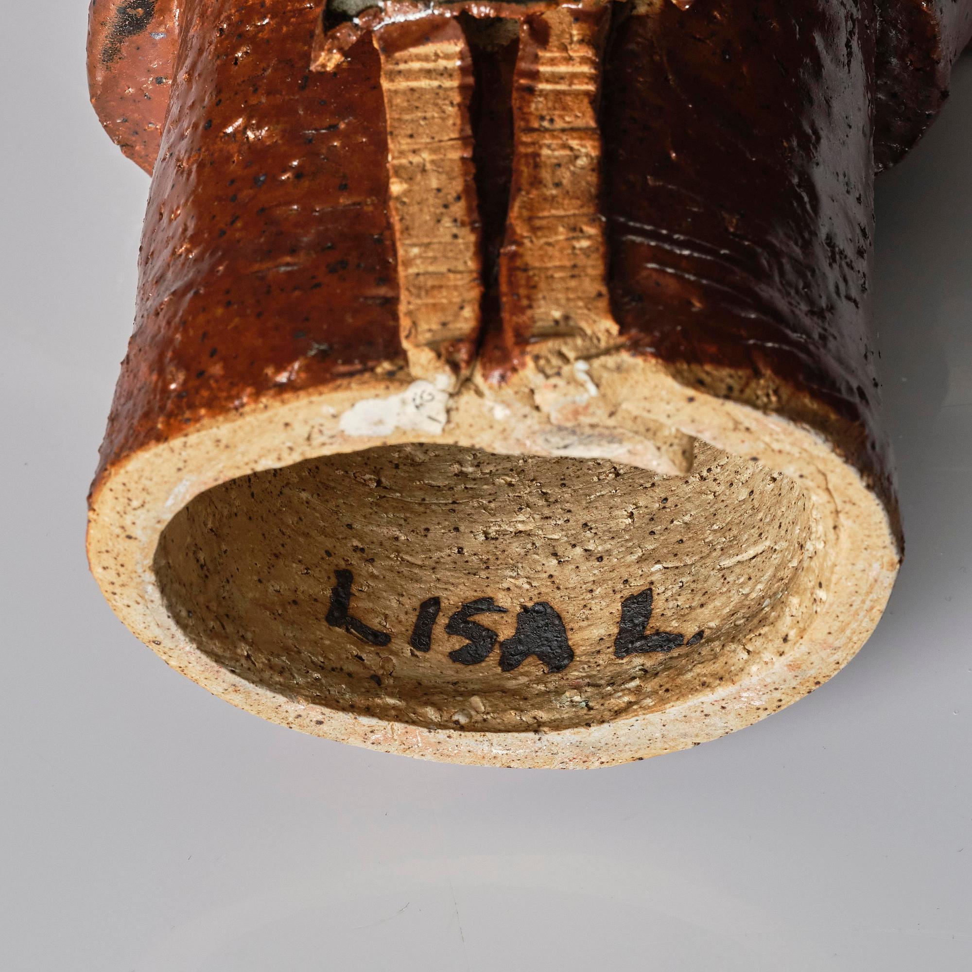 Lisa Larson, a unique stoneware sculpture, Gustavsberg 1960s.