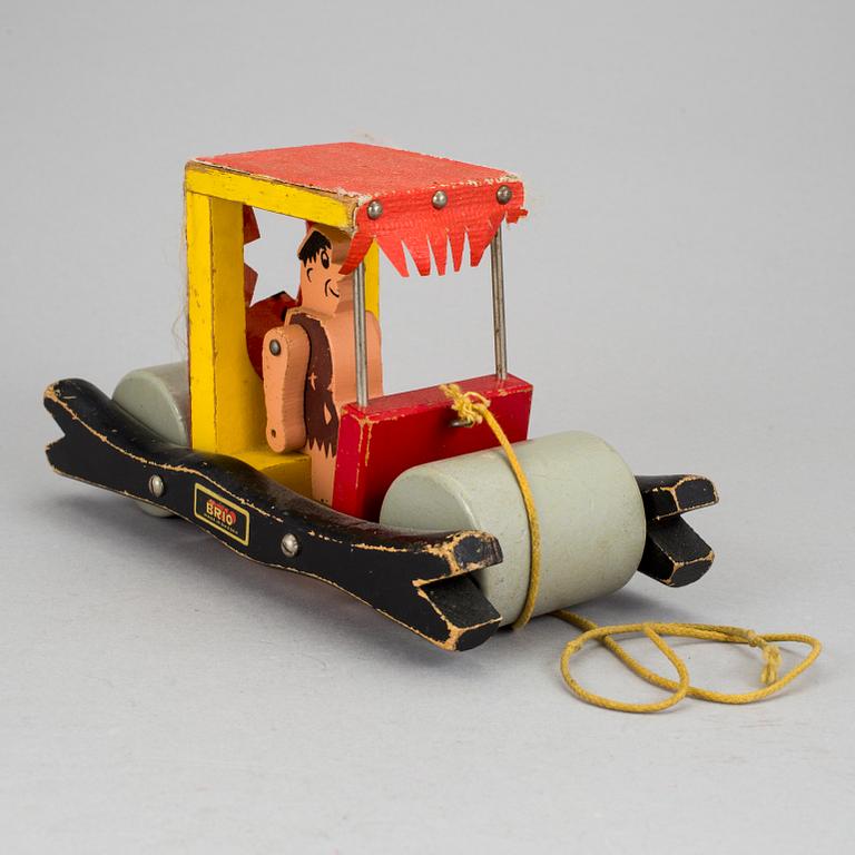 FRED FLINTSTONE, trä, Brio, 1900-talets mitt.