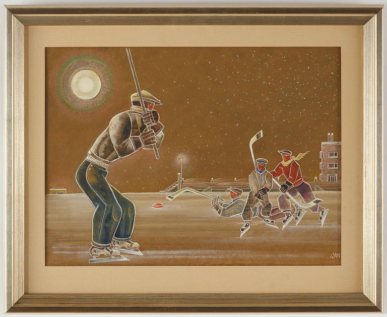 Gösta Adrian-Nilsson, Ishockeyspelare.