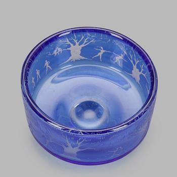 SKÅL, glas, Gunnar Cyrén, Orrefors. 1966.