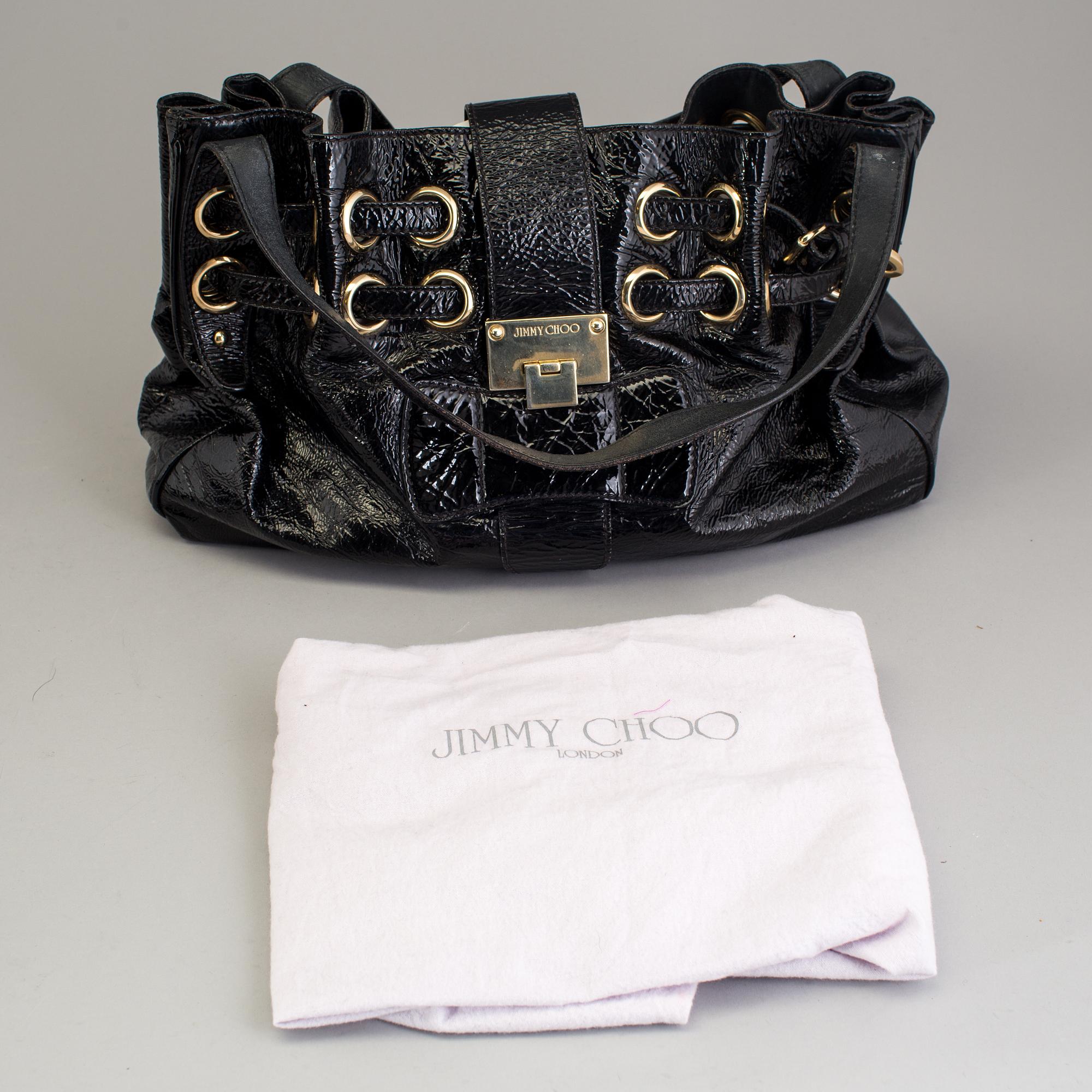A patent leather 'Ramona' Jimmy Choo handbag.
