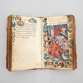 Medieval prayer book, 1523.