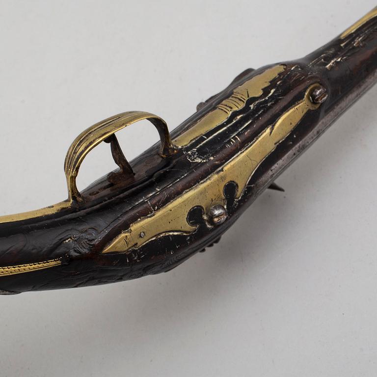 An 18th century  flintlock pistol for the oriental market.