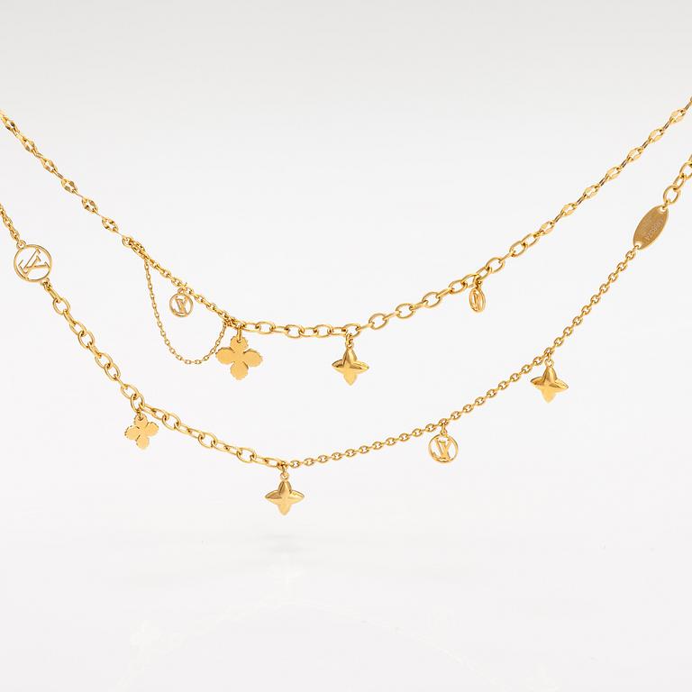 Louis Vuitton, "Blooming strass" halsband. Märkt Louis Vuitton Paris, Made in Germany.