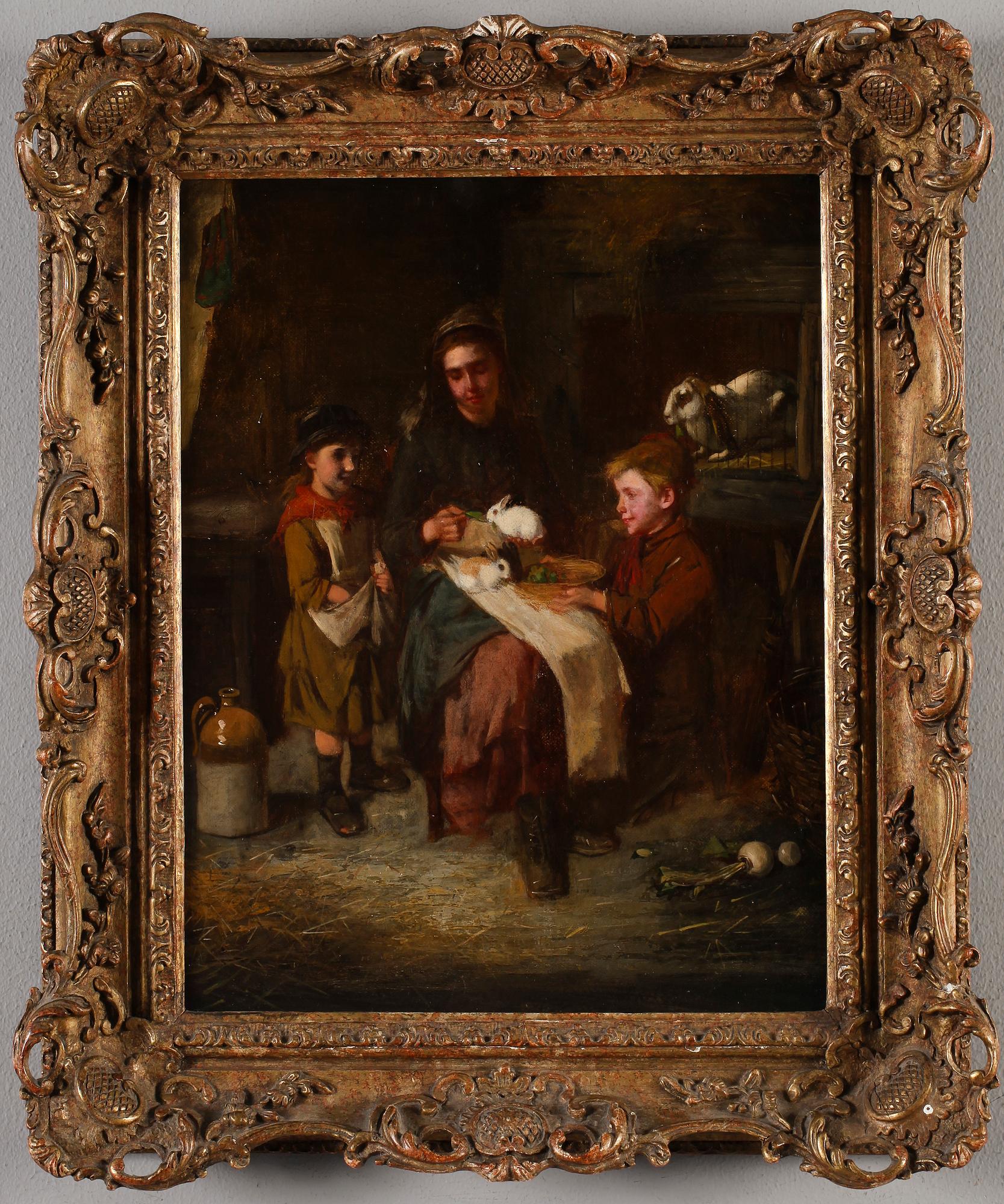 OKÄND KONSTNÄR, olja på duk, England, 1800-tal.