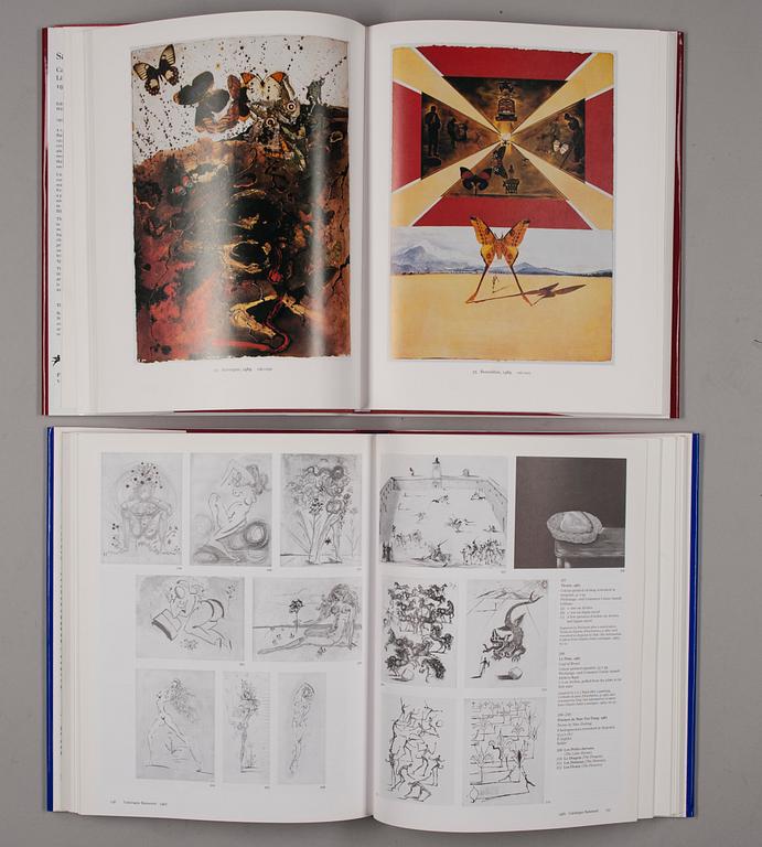 BÖCKER, 2 st, Salvador Dali, Catalogue Raisonne of Etchings and Mixed-Media prints och Catalogue Raisonne of Prints II.