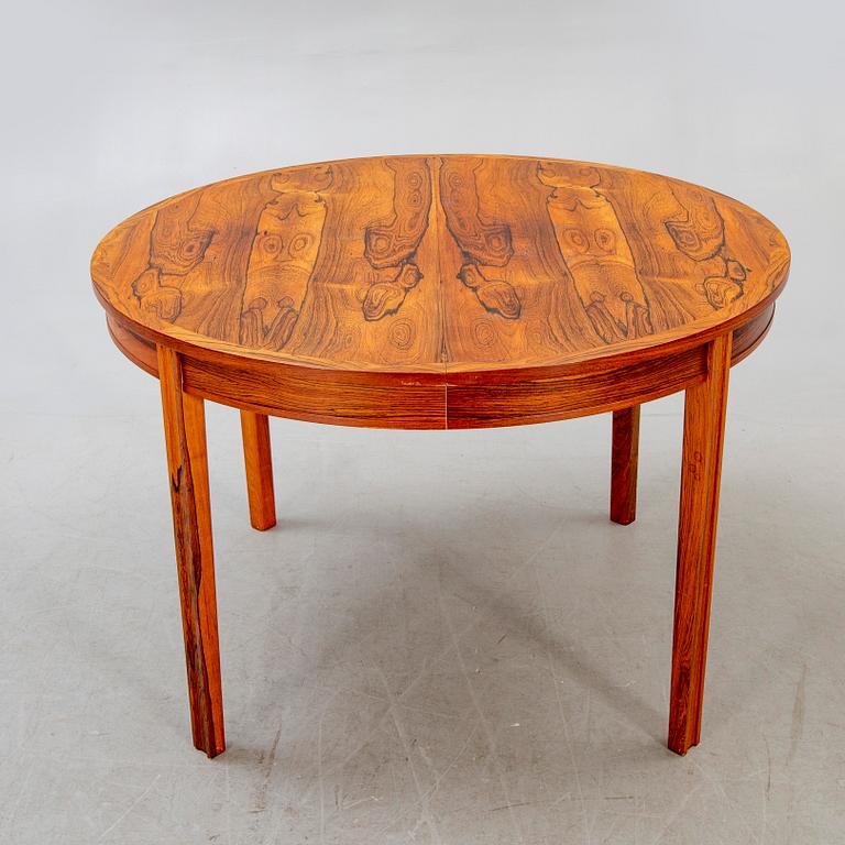 A Swedish 1960s jacaranda dining table,
