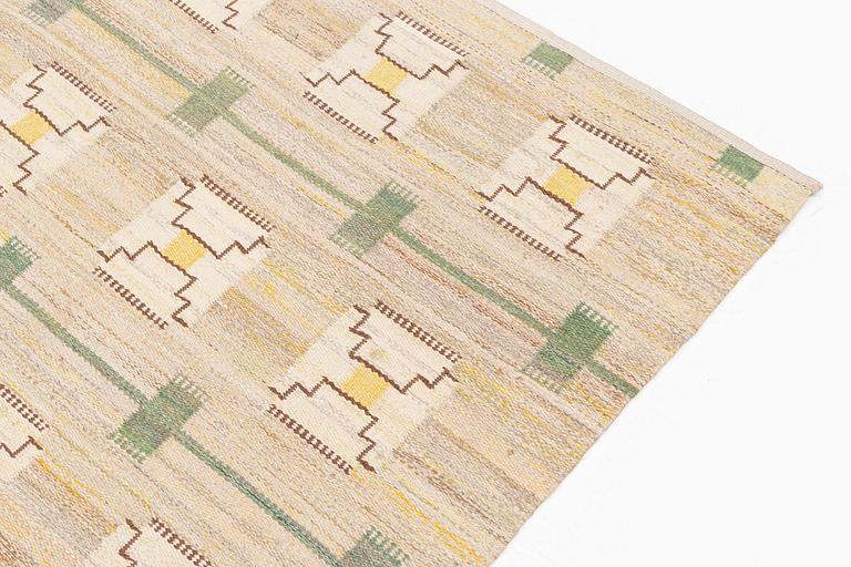 A carpet, flat weave, c 190 x 173 cm.