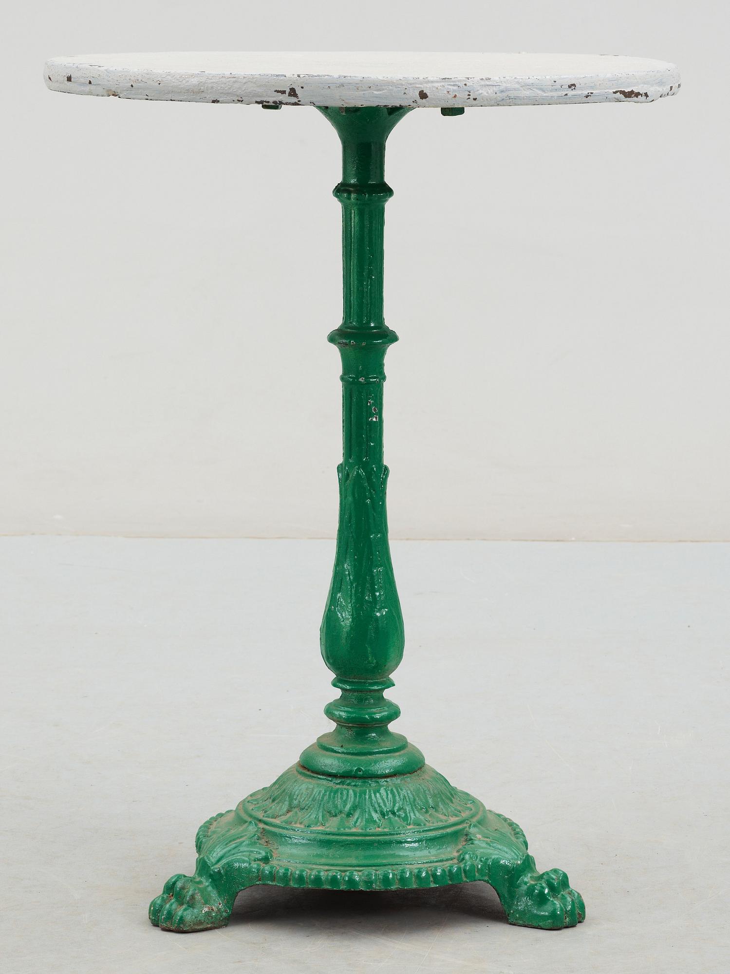 CAFÉBORD, gjutjärn, 1800-talets slut.