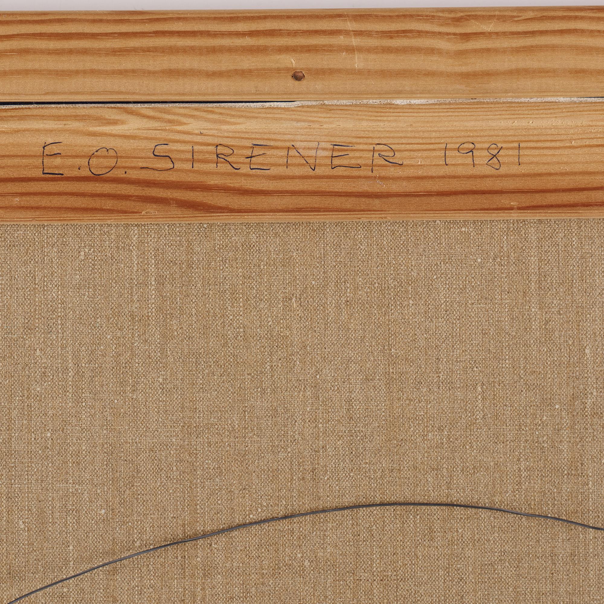 Erik Olson, oil on canvas, signed and dated -81.