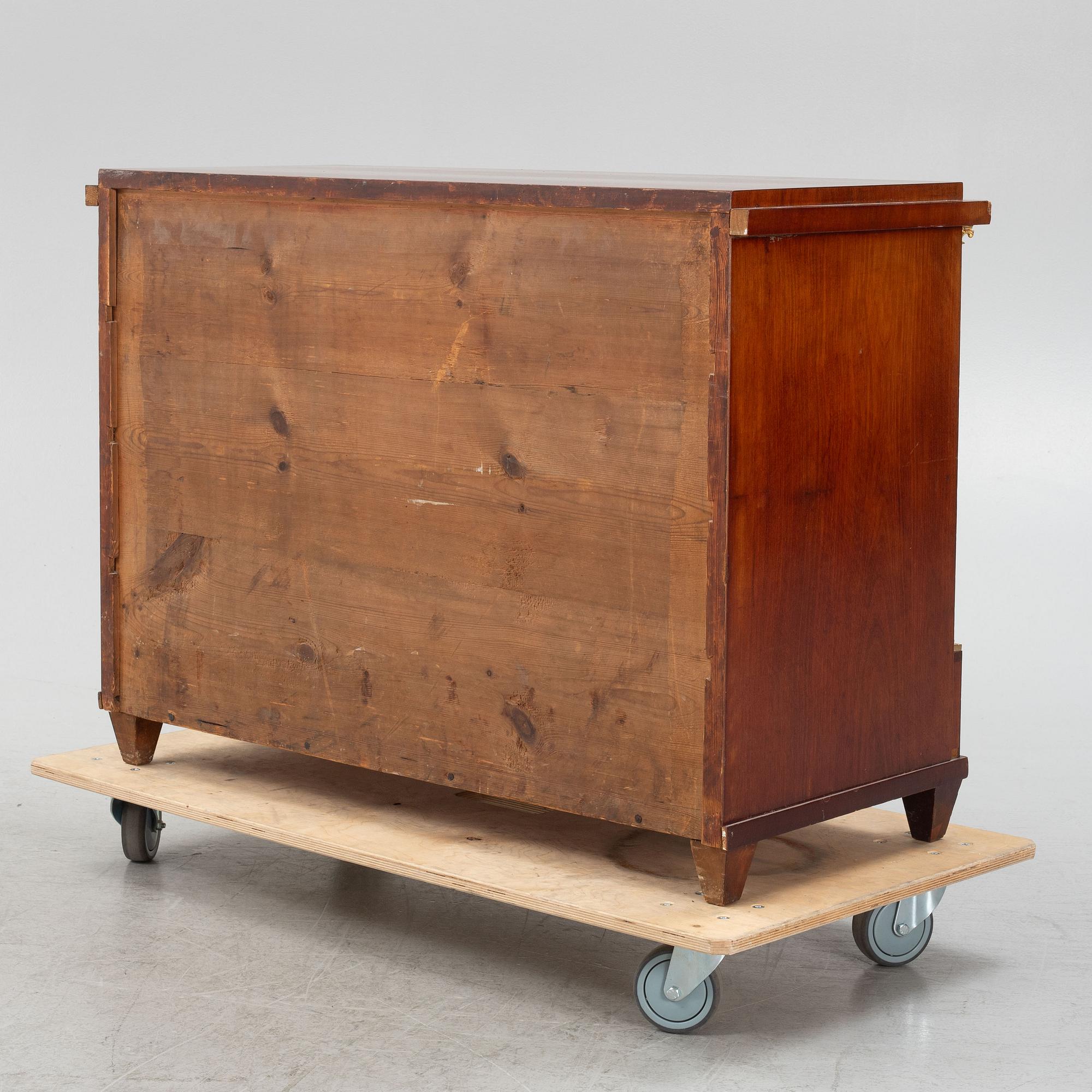 An Empire writing commode, early 19th century.