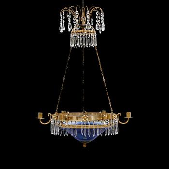 LJUSKRONA, gustaviansk stil, 1900-talets första hälft. Höjd ca 75 cm.