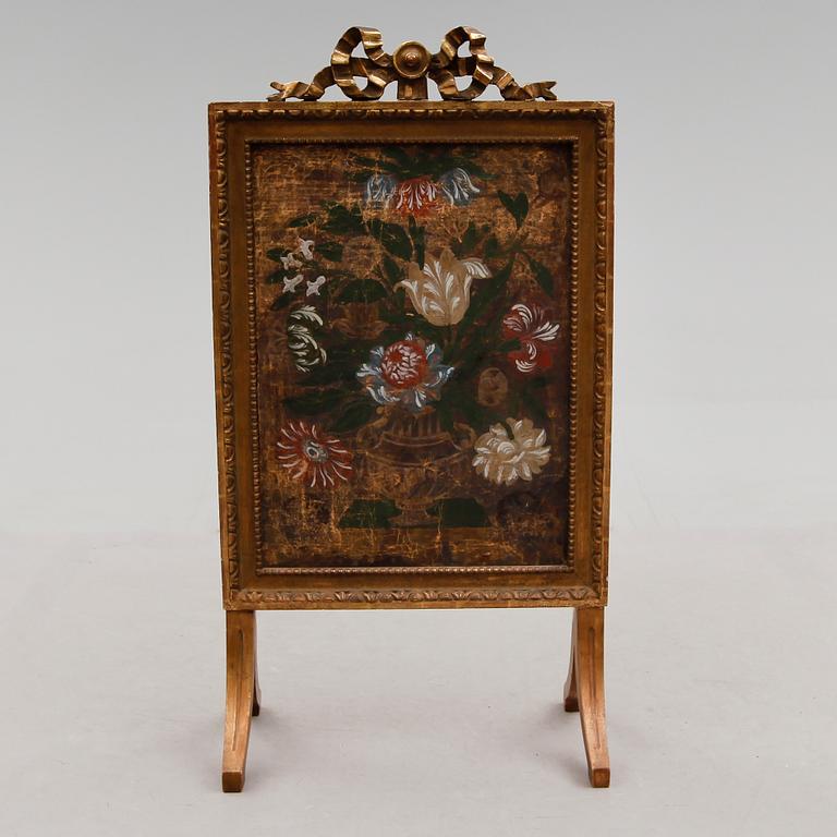 BRASSKÄRM, gustaviansk stil, 1900-talets andra hälft.