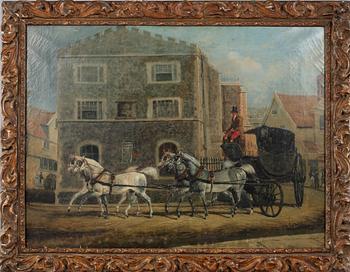 OKÄND KONSTNÄR, olja på duk, troligen England, 1800-tal.