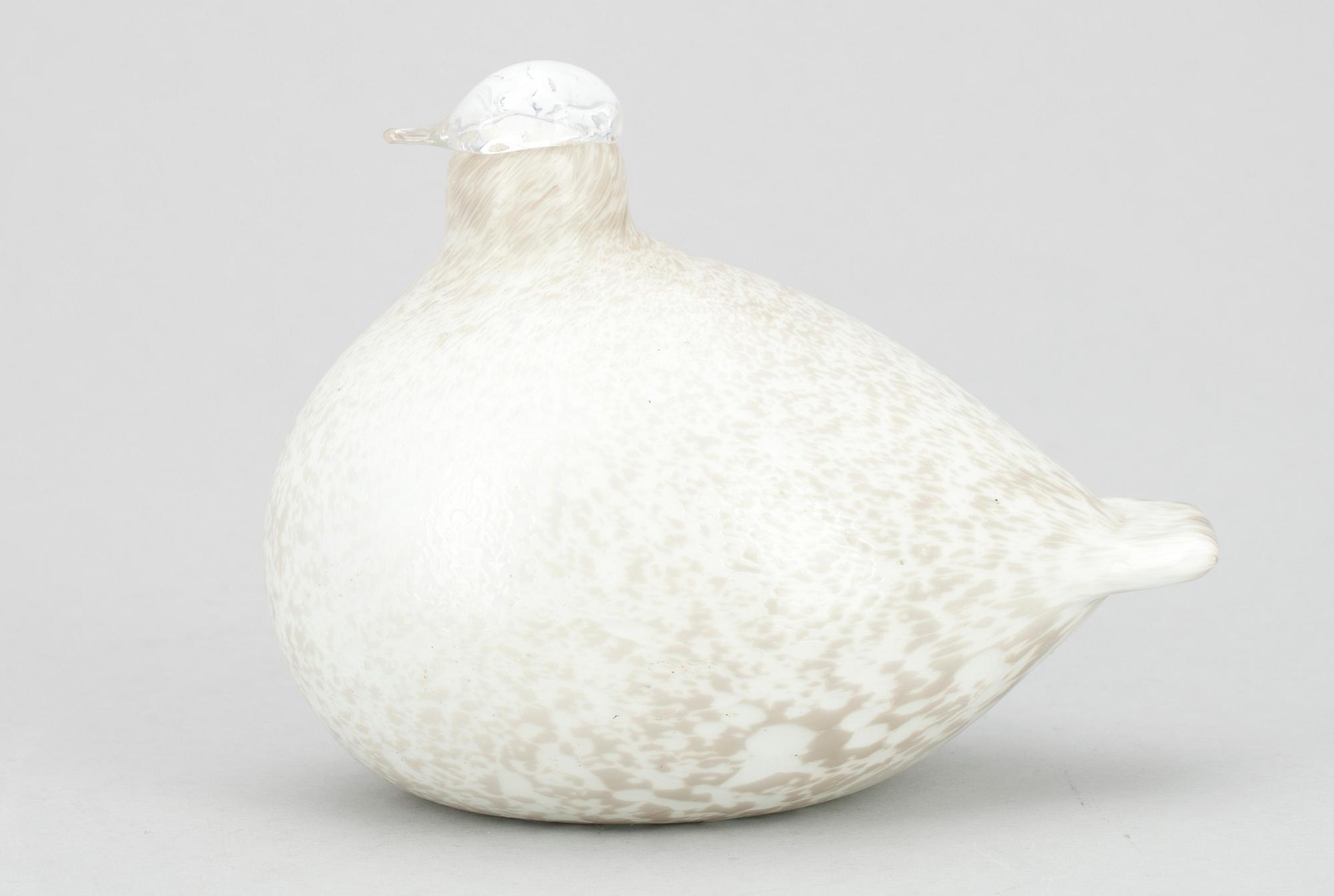 OIVA TOIKKA, 4 st, glas, sign. Oiva Toikka Nuutajärvi-Notsjö.