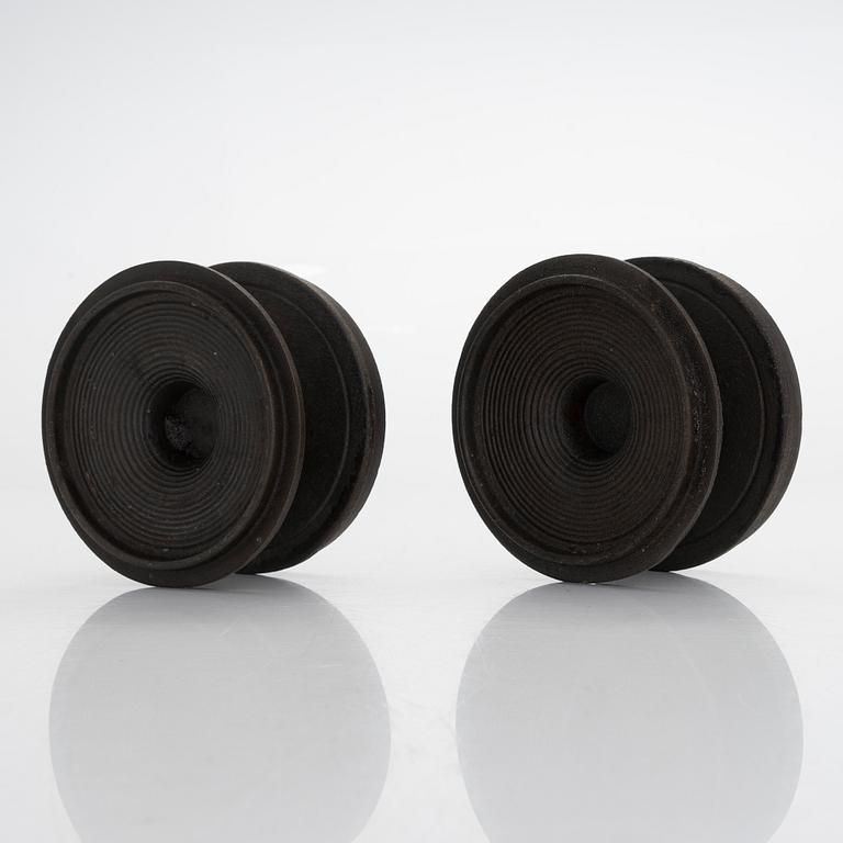 Ilmari Tapiovaara, a pair of 1969 candle holders.