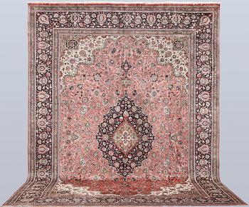 Rug, silk, Ghom, 424 x 307 cm.