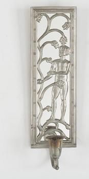 DAVID WRETLING, attributed to, 7 pewter items, mid 20th century.