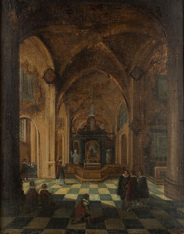 Daniël de Blieck, in the manner of, Church interior.