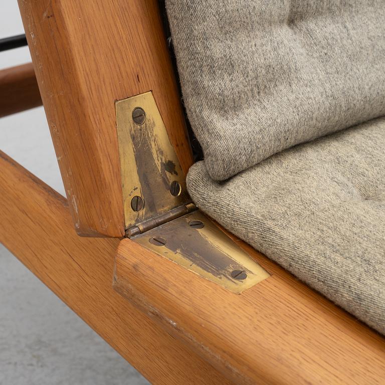 Hans J. Wegner, armchair with footstool/daybed, GE-01, Getama, Denmark.