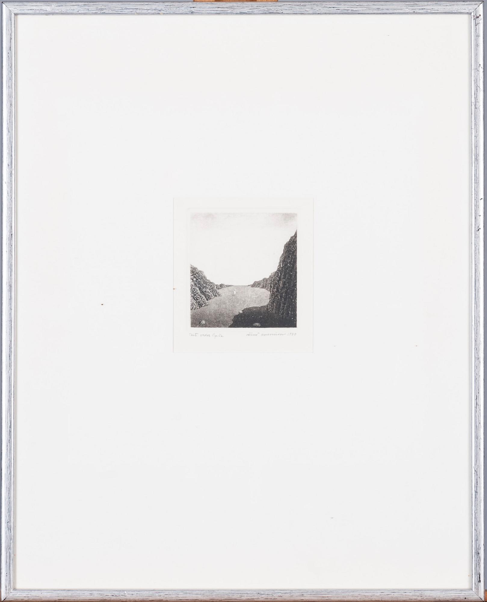 VÄINÖ ROUVINEN, akvatint och torrnål, signerad, daterad 1980 och märkt T.p.l'a. Konstnärens avdrag.