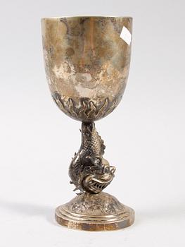 BÄGARE, silver, orientalisk, 1900-tal.