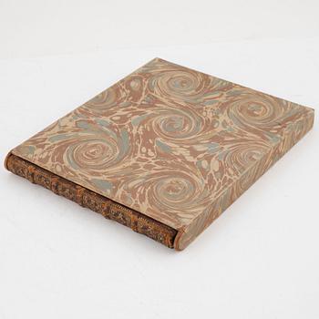 Album från 1746 med 22 akvareller över fästningar, gåva av Gabriel Cronstedt till tronföljaren Adolf Fredrik.