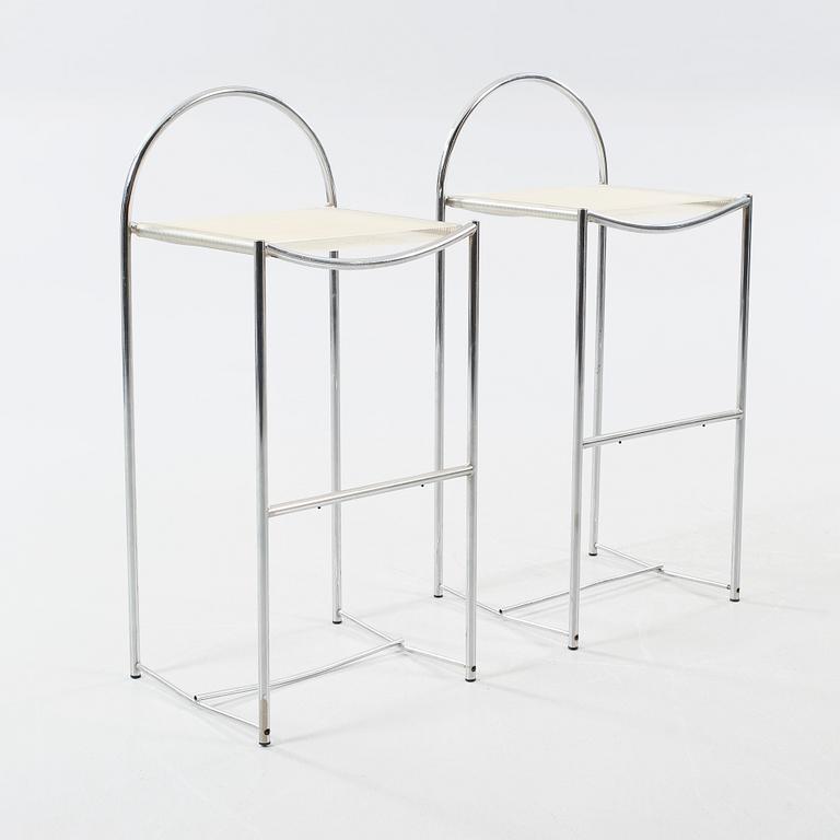 A pair of bar stools from the second half of the 20th century.