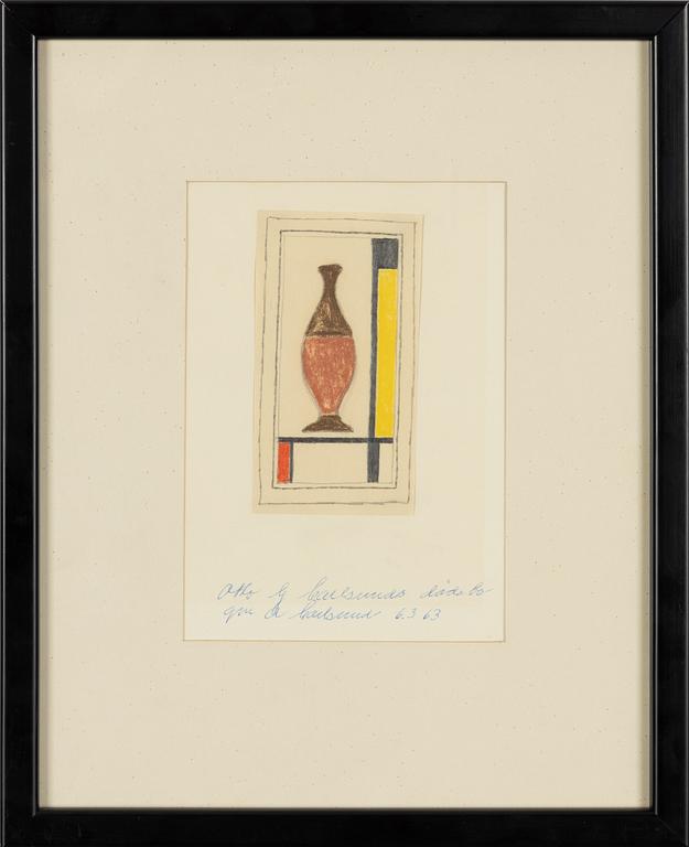 Otto G Carlsund, Compositions with an urn.