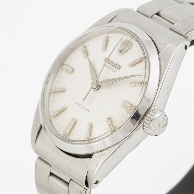 Rolex, Oyster, Precision, wristwatch, 34.5 mm.