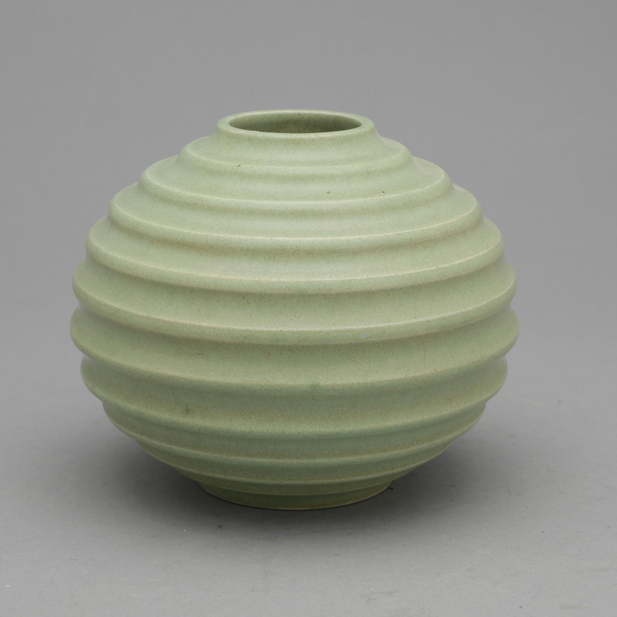 VAS, fajans, "Kulvasen", Ewald Dahlskog, Bobergs Fajansfabrik, Gefle 1930-43.