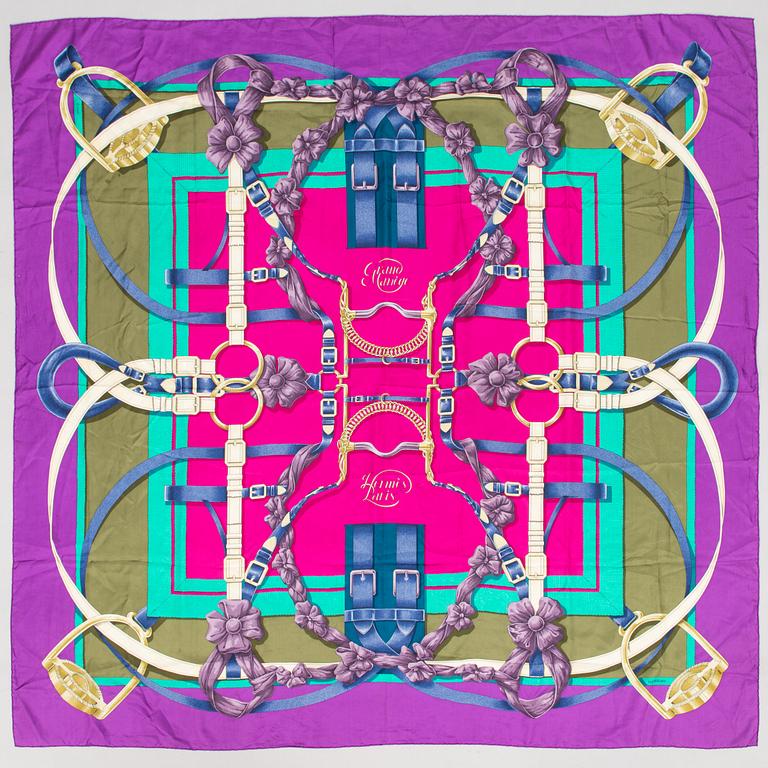 Hermès, "Grand Manegè", scarf.