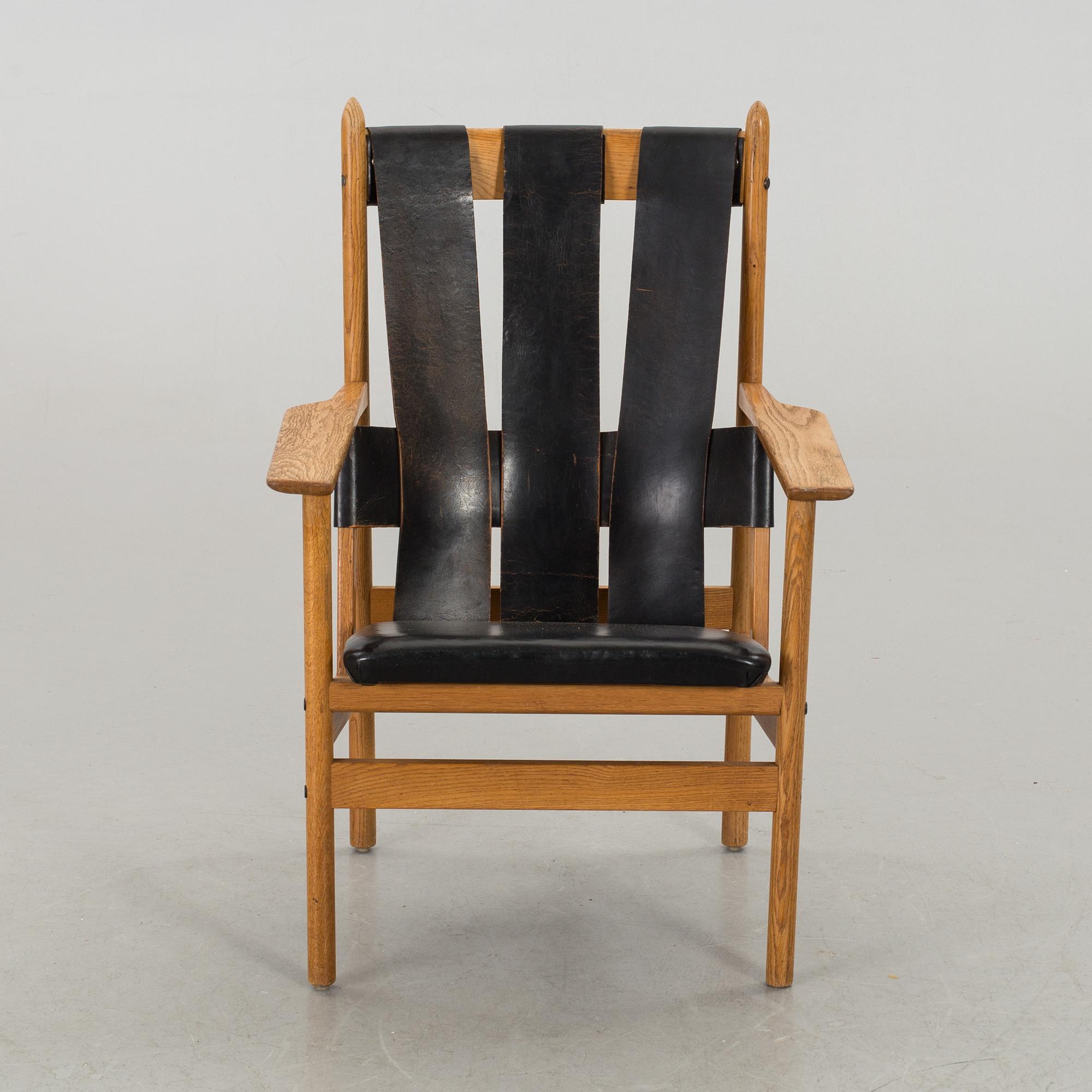 GUNNAR EKLÖF, armlänstol "Åkerblomstolen" för Gärsnäs Möbler 1950/60-tal.