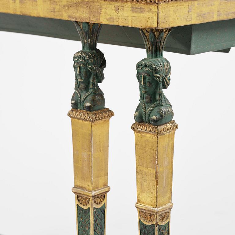 Konsolbord, Stockholmsarbete, omkring år 1800, Sengustavianskt.